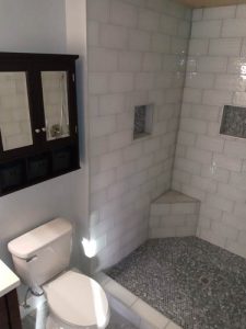 bathroom tile work