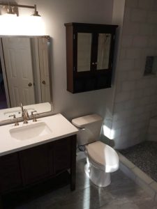 bathroom tile work